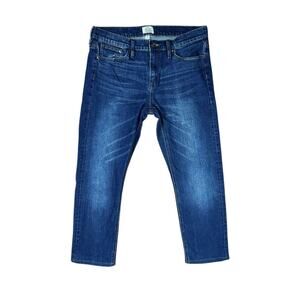 J. Crew Selvedge Matchstick Blue Denim Straight Jeans Made in Japan Size 31